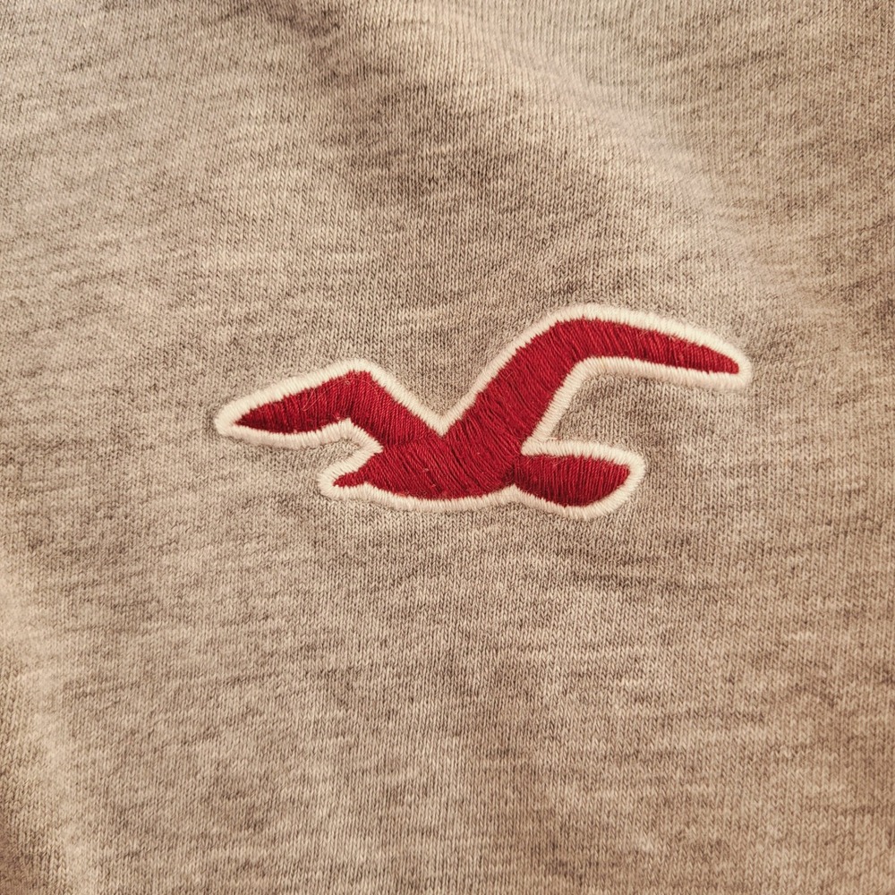 Hollister Y2K Raglan Henley Shirt Blue Grey Long Sleeve Size L - Picture 8 of 9